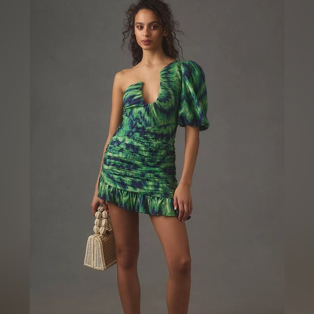NWT The Wolf Gang Asymmetrical Mini Dress